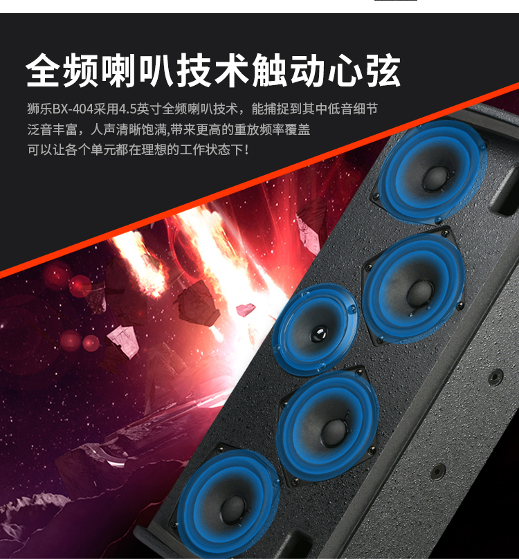 獅樂(lè)BX-404 多功能廳的壁掛音柱之選